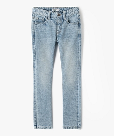 GEMO Jean regular délavé à taille réglable garçon blanc chine