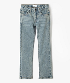 GEMO Jean regular délavé à taille réglable garçon bleu vif