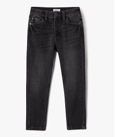 GEMO Jean Relaxed avec ceinture ajustable garçon noir standard