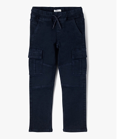 GEMO Pantalon cargo résistant à taille réglable garçon navy