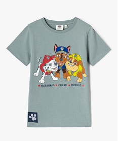 GEMO Tee-shirt manches courtes avec motif coloré garçon - Pat Patrouille vert standard