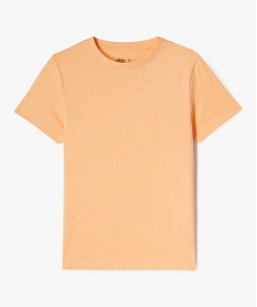 GEMO Tee-shirt à manches courtes en coton uni garçon Orange
