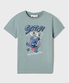 GEMO Tee-shirt manches courtes avec motif Stitch garçon - Disney Vert