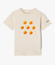 GEMO Tee-shirt manches courtes à motif manga garçon - Dragon Ball Z Beige