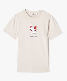 GEMO Tee-shirt manches courtes à motif manga garçon - Demon Slayer Beige
