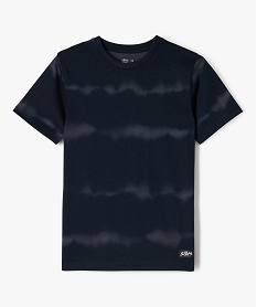 GEMO Tee-shirt manches courtes coloris tie and dye garçon Bleu