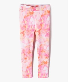 GEMO Legging de sport long en maille tie-and-dye fille orange standard