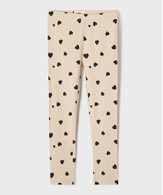 GEMO Legging long à motif fleuri avec taille élastiquée fille Multicolore