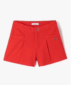 GEMO Short à pinces fille - LuluCastagnette rouge standard