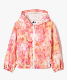 GEMO Blouson léger à capuche fille Rose