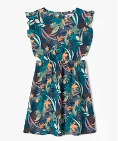 GEMO Robe sans manches en viscose fluide imprimée fille Multicolore