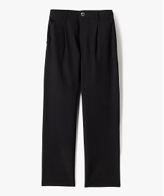 GEMO Pantalon en toile coupe large avec taille ajustable fille noir standard