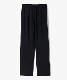 GEMO Pantalon large en viscose fille noir standard