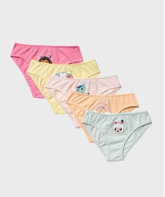 GEMO Culottes à motifs colorés fille (lot de 5) - Gabby’s Dollhouse Multicolore