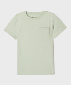 GEMO Tee-shirt manches courtes avec poche poitrine garçon vert standard