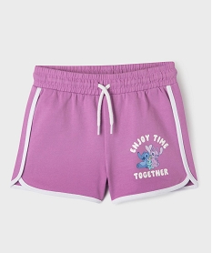 GEMO Short en maille avec motifs Stitch fille - Disney violet standard