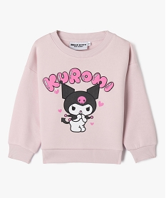 GEMO Sweat molletonné avec motif en relief fille - Hello Kitty Rose
