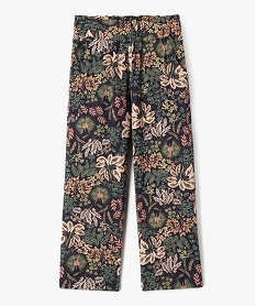 GEMO Pantalon fluide imprimé en viscose fille Multicolore