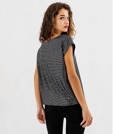 GEMO Tee-shirt sans manches à paillettes femme Gris