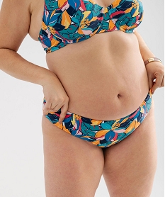 GEMO Bas de maillot de bain forme culotte imprimée femme grande taille Multicolore