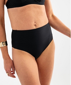 GEMO Bas de maillot de bain forme culotte taille haute femme noir standard