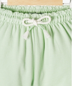 short avec taille elastique froncee bebe fille vertL803501_2