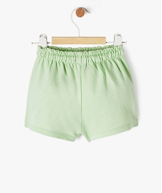 short avec taille elastique froncee bebe fille vertL803501_3