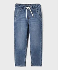 GEMO Jean relaxed avec taille ajustable garçon Bleu