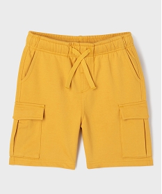 GEMO Bermuda en maille coupe cargo garçon jaune standard