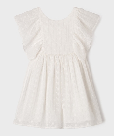 GEMO Robe de cérémonie à volants fille - LuluCastagnette blanc chine