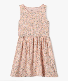 GEMO Robe sans manches en coton fille rose standard