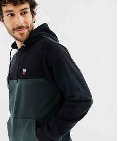 GEMO Sweat à capuche bicolore homme - Tokyo Laundry vert standard