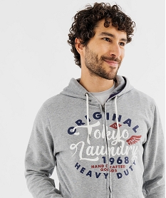GEMO Sweat à capuche avec inscriptions homme - Tokyo Laundry Bleu