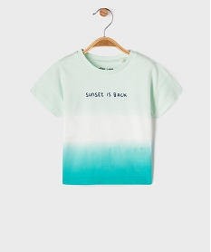 GEMO Tee-shirt manches courtes coloris dégradés bébé garçon Bleu
