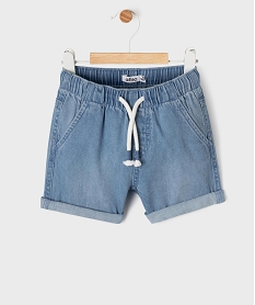GEMO Bermuda en jean avec taille ajustable bébé garçon bleu chine