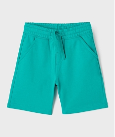 GEMO Short en maille coupe large avec taille ajustable garçon Bleu