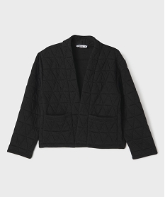 GEMO Veste kimono matelassée fille noir standard