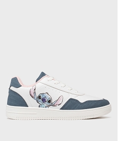 GEMO Baskets basses imprimées femme - Stitch Blanc