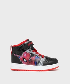 GEMO Baskets montantes Spiderman fermeture à scratch garçon - Marvel Noir