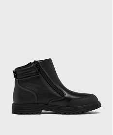 GEMO Boots fourrés avec fermeture double zip garçon - Buggy noir standard