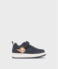 GEMO Baskets à scratch avec motif lion bébé garçon - Buggy Bleu