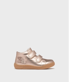 GEMO Chaussures premiers pas métallisées bébé fille - Lovely Wings dore