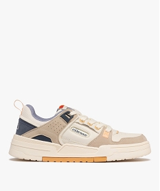 GEMO Baskets multicolores à lacets femme - Ellesse Beige