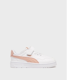 GEMO Baskets Court Lally AC fermeture scratch fille - Puma blanc standard