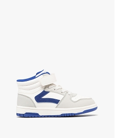 GEMO Baskets montantes avec fermeture scratch garçon - Camps United blanc standard