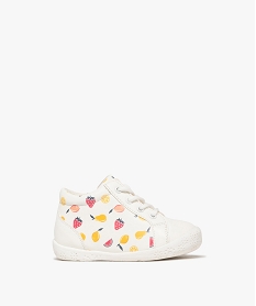 GEMO Chaussures montantes avec motifs fruits bébé fille - Lovely Wings blanc standard