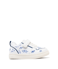GEMO Baskets basses à motifs graffitis bébé garçon blanc standard