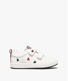 GEMO Baskets basse à scratch fille - LuluCastagnette blanc standard