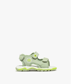 GEMO Sandales sport à brides scratch bébé garçon Vert