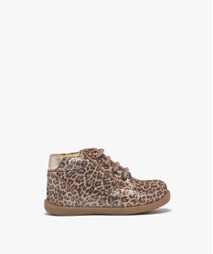 GEMO Chaussures premiers pas en cuir pailleté bébé fille - NA! beige standard
